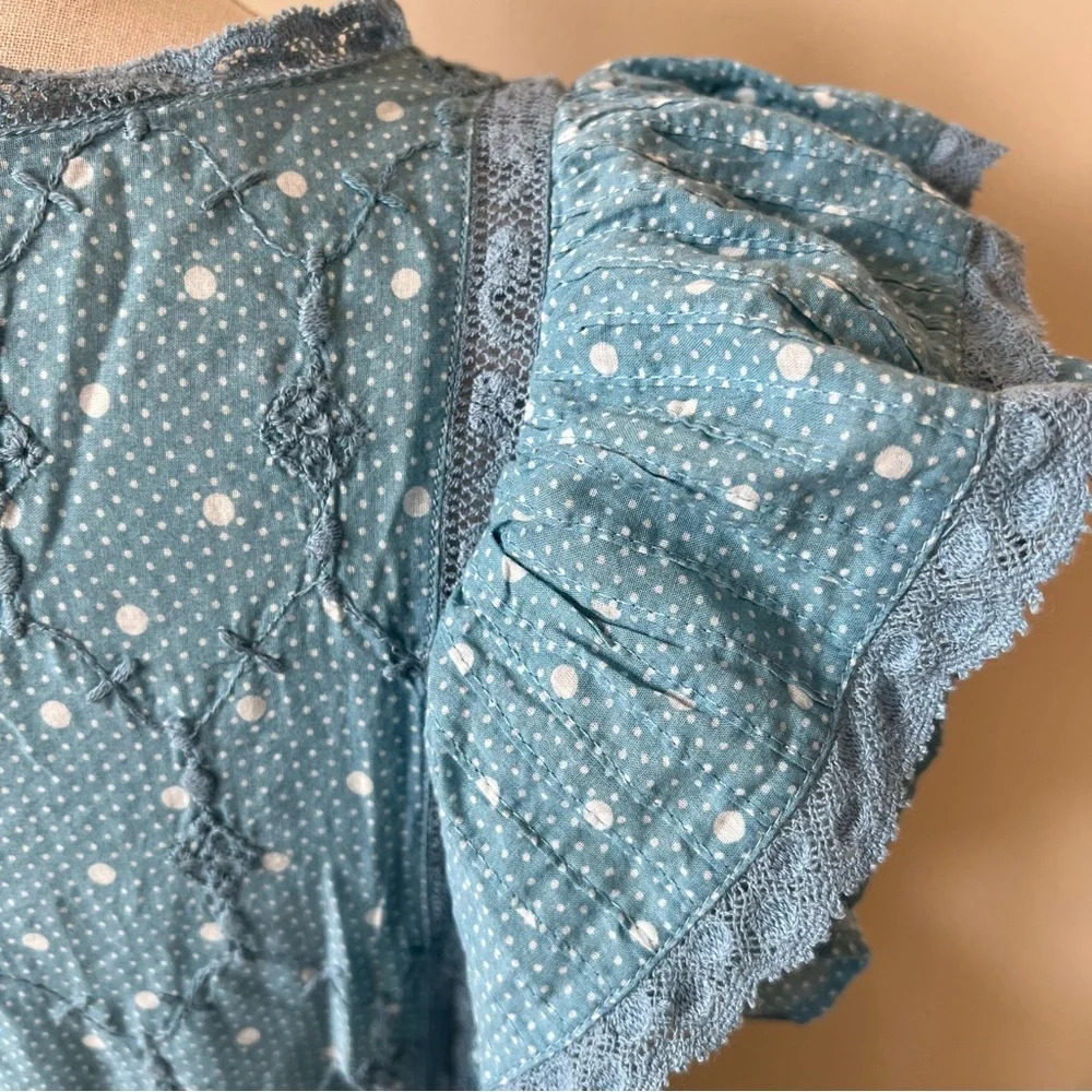 LoveShackFancy Corelli Ruffle Mini Dress Size 26141 - Picture 11 of 16